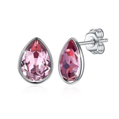 Vrouwen Roze Sterling Silver Jewelry Earrings