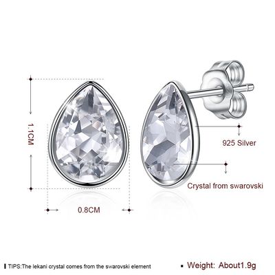 Vrouwen Roze Sterling Silver Jewelry Earrings