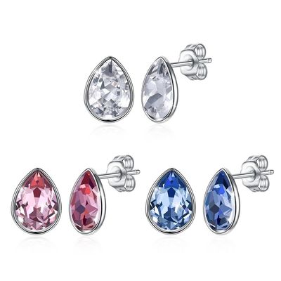 Vrouwen Roze Sterling Silver Jewelry Earrings