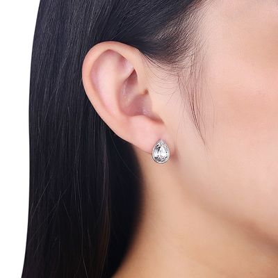 Vrouwen Roze Sterling Silver Jewelry Earrings