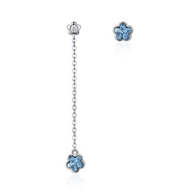 2.3in 3.7g van de de Oorringen de Unisex-Legering van de Leeswijzerdaling Daling Diamond Flower Earrings