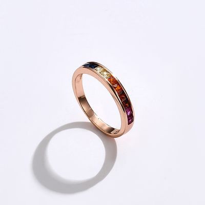 8.3in 0.07oz Sterling Silver Crystal Ring 14k ODM van Zirkoonverlovingsringen