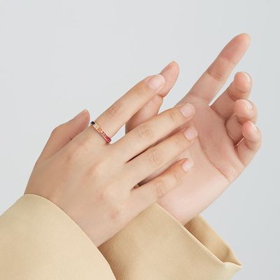 8.3in 0.07oz Sterling Silver Crystal Ring 14k ODM van Zirkoonverlovingsringen