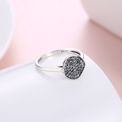 Manier Ring Zircon Diamonds Stone 925 Sterling Silver Engagement Wedding Band Ring For Women