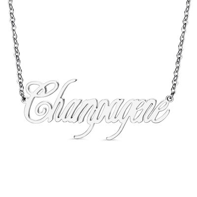 21.7in Geplateerde de Naamhalsband van het 2 Zilveren Halsbanden Glanzende Meisje van de Gramdouane Goud