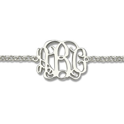 7.48in 0.42oz Sterling Silver Personalized Name Bracelets Zilveren de Armbandodm van de Naamplaat