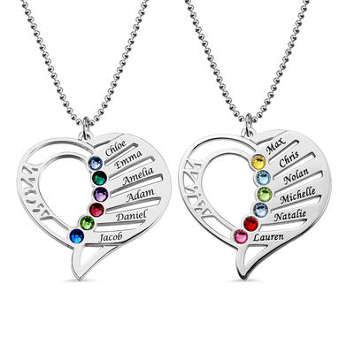 van de de Fototegenhanger van 7gram 0.1in Gepersonaliseerde van het de Liefdehart Halsband Gegraveerde de Halsbandsgs