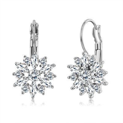 21mm OEM van de Hoepeloorringen van de Kristal2.14g Douane bengelt de Oorringenjuwelen van de Dalingshoepel