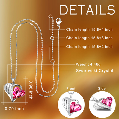 0.79x0.98in Esthetisch Sterling Silver Heart Pendant Necklace Liefdeu Babe Heart