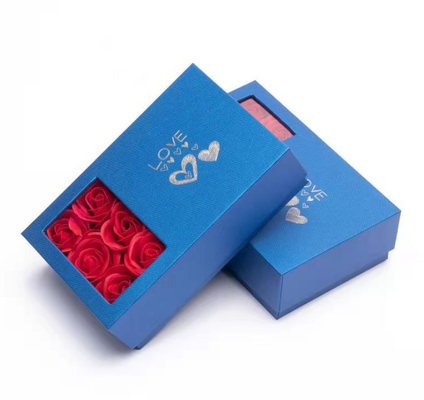 115*115*110 mm 0,406 van de de Juwelendoos van kg Rose Flower Gift Jewelry Box Verpakkende van de de Halsbanddoos de Oorringsdoos Ring Box
