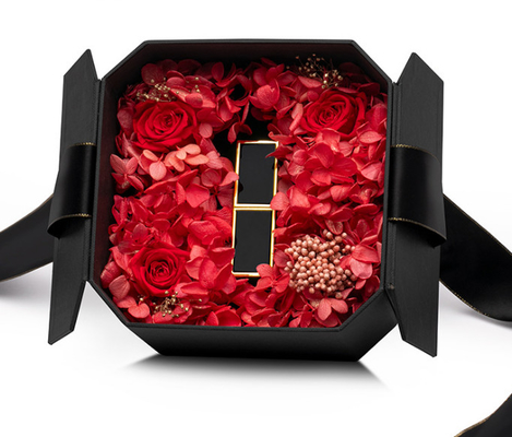 Zwarte Rose Flower Gift Jewelry Box 0,406 Kg voor de Ring van de Halsbandoorring