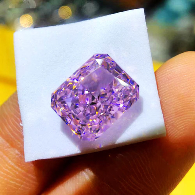 GRA Roze Mosanite Gem Radiant Cut VVS Loose Smaragd Moissanite Diamanten prinses gesneden moissanite ring roze moissanite