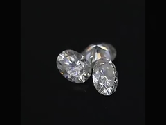 Ronde moissanite-diamant